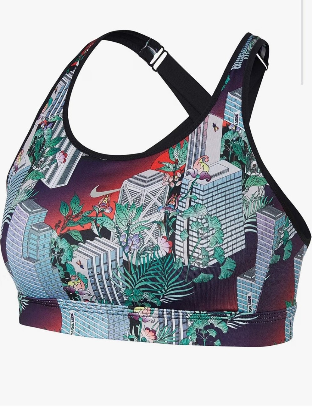 Nike Impact Women's Strappy Printed High-Support Sports Bra CK1946-073 Size XS